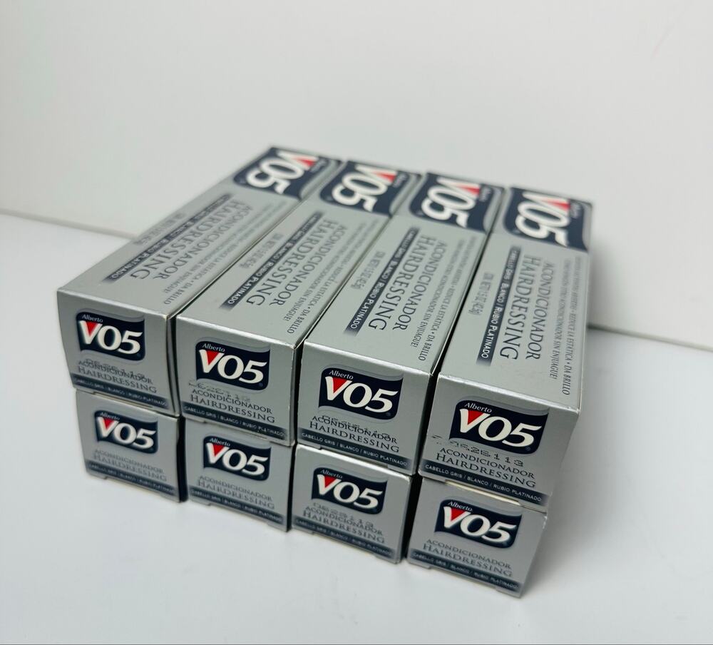 8 Pack Alberto VO5 Hairdressing Gray White Silver Blonde Hair Tubes New In Box